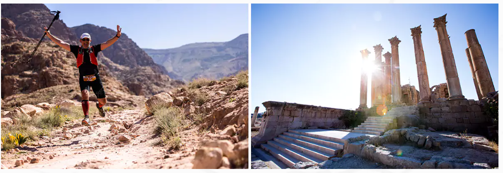 Circuits d'aventure en Jordanie, y compris des courses de marathon, des randonnées à vélo et des trekkings en Jordanie